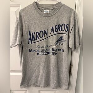 Akron Aeros ( Rubber Ducks) vintage minor league baseball T-shirt Ohio
